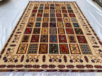 7x10 Authentic Afghan Handmade Ayni Rug – Traditional Craftsmanship & Timeless Design, Rug for Living Room, Bedroom Rug 9.10x6.8 ft