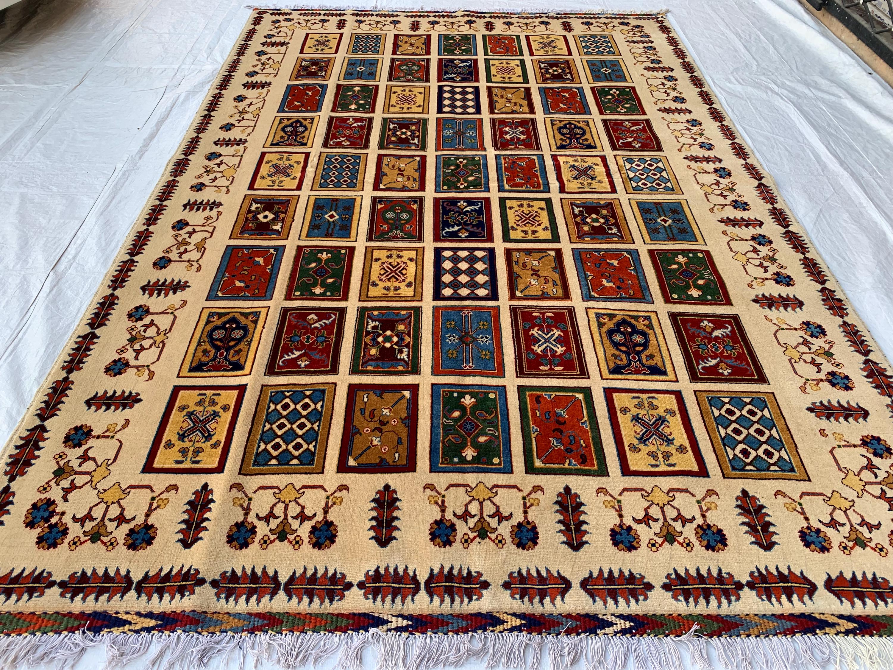 7x10 Authentic Afghan Handmade Ayni Rug – Traditional Craftsmanship & Timeless Design, Rug for Living Room, Bedroom Rug 9.10x6.8 ft