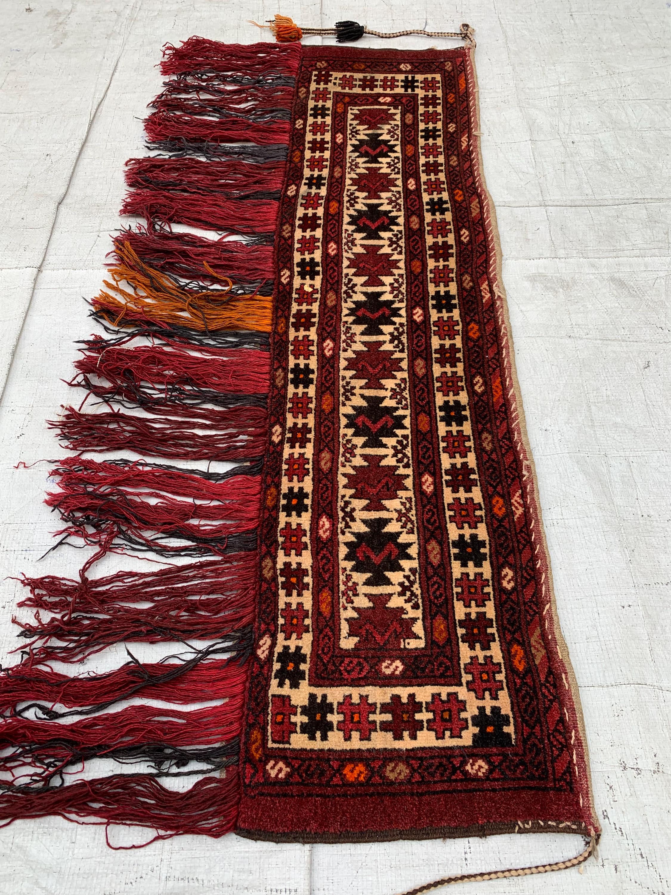 Wall Hanging Handmade Jalar – 3ft Decorative Tribal Textile | Vintage Boho Tapestry | Ethnic Wool Art for Home Decor