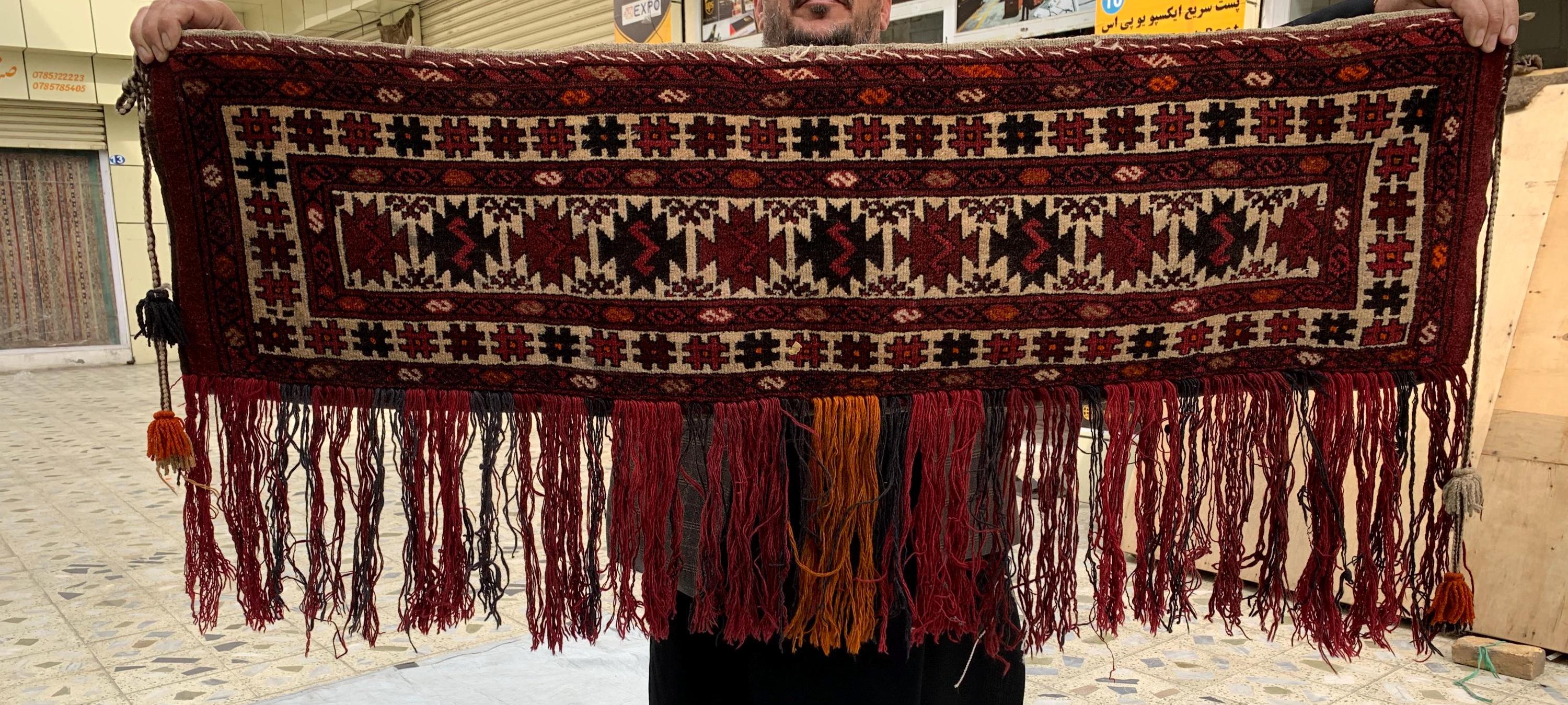 Wall Hanging Handmade Jalar – 3ft Decorative Tribal Textile | Vintage Boho Tapestry | Ethnic Wool Art for Home Decor