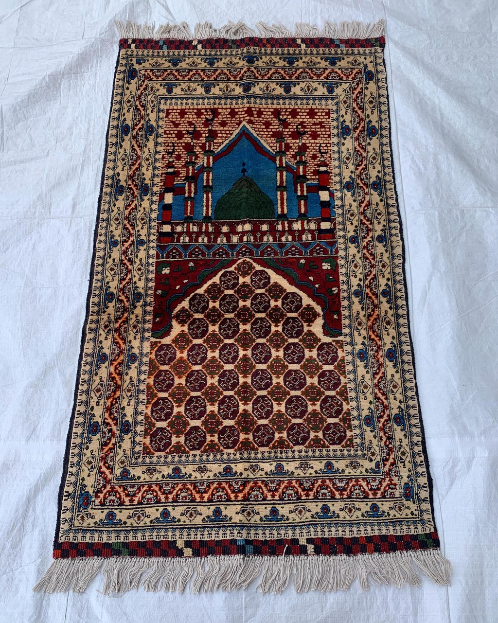 Hoja Roshnai Jumu’ah Prayer Mat – 4.6x3.5 ft – Anti-Slip & Lightweight for Home/Masjid
