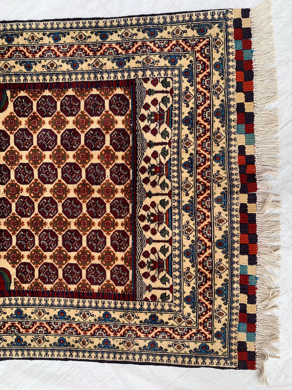 Prayer Rug Handwoven Hoja Roshnai Luxury Prayer Rug (4.9x2.11 ft) – Soft, Durable & Non-Slip Design