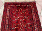 Antique Waziri Rug – 35-Year-Old Handmade Tribal Carpet (3x5 ft) – Vintage Afghani Rug, Tribal Floor Rug, Hallway Rug, Entryway Rug