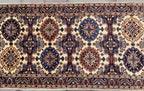 3x7ft, Afghan Runner– Turkmen Handmade Afghan Wool Hallway Rug – Tribal Oriental Carpet – Elegant Long Runner for Entryway or Hall 203x94cm