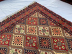 5x7 Handmade Kashi Rug – Tribal Wool Area Rug | Geometric Carpet | Oriental Afghan Decor | Living Room or Office Floor Rug 6.8x4.11 ft