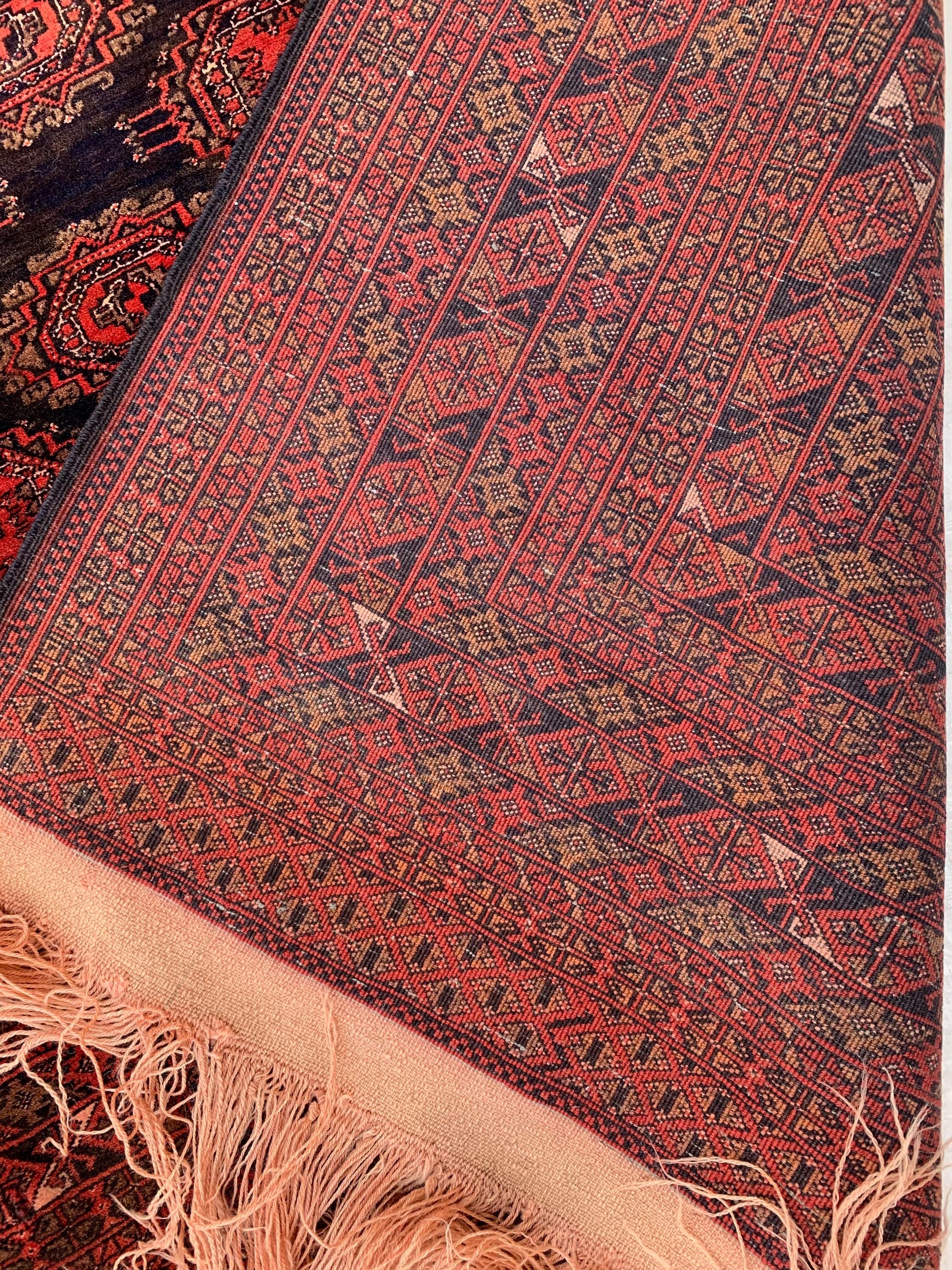 6x10 Vintage Sabika Naksha Rug –Handwoven Oriental Carpet, Tribal Geometric Wool Rug, Boho Decor, Large Area Rug, Collectible Rug 293x197cm