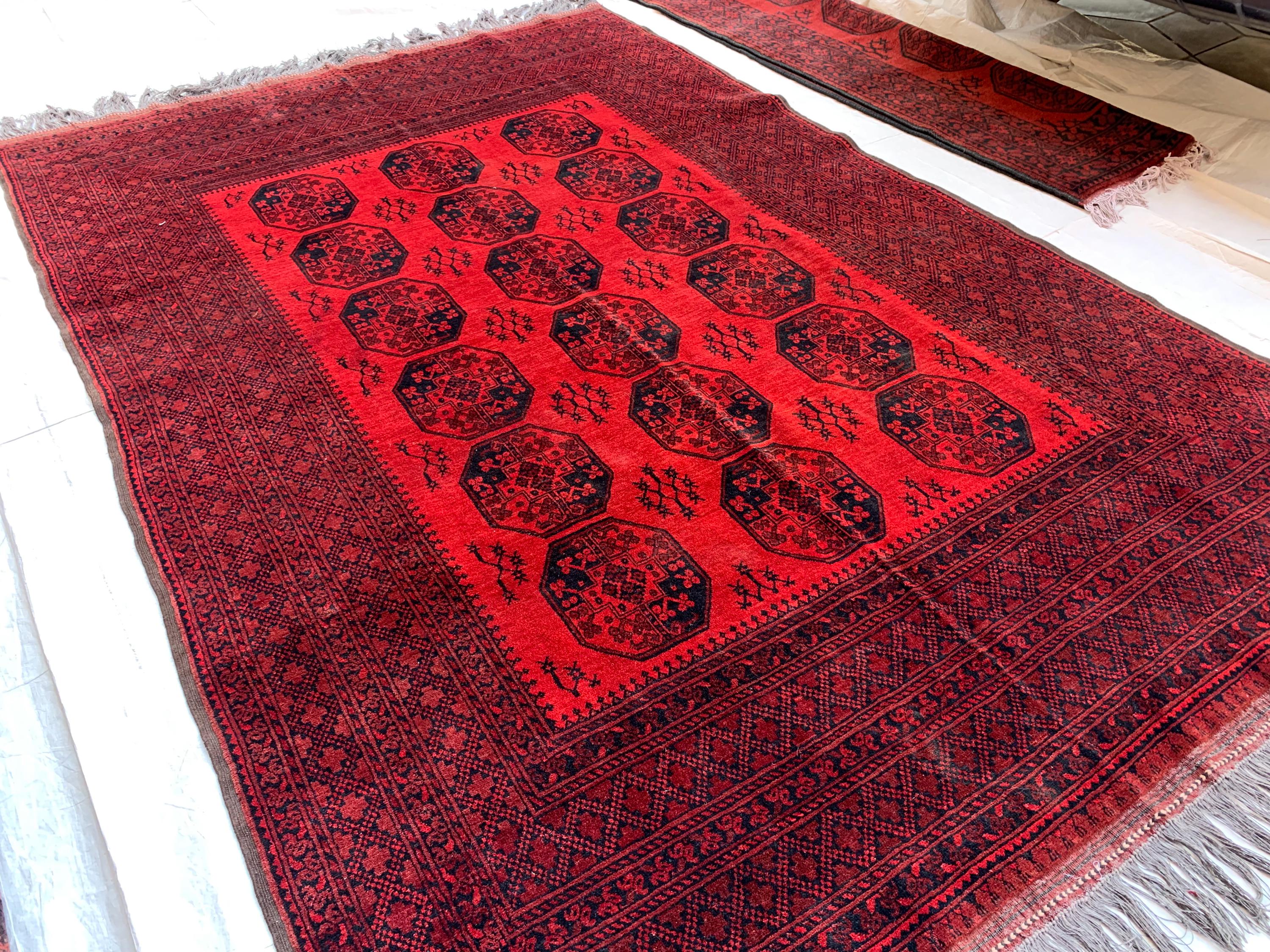 Vintage Filpie Rug 7x10Ft –Handwoven Tribal Wool Area Rug, Geometric Oriental Carpet, Boho Home Decor, Collectible Unique Rug 298x196cm