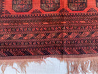 Antique Elephant Footprint Rug – 8.4x6.8 ft Handwoven Afghan Tribal Carpet, Rare Collector's Piece, Vintage Wool Oriental Rug 250x200cm