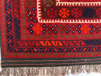 6x10ft, Large Vintage Terracotta Kilim Rug, Turkmen Rug, Afghan Handmade Wool Rug, Living Room Rug, Bedroom Rug 290x198 cm