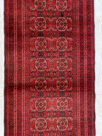 Vintage Waziri Runner Rug 10x2.9 – Hand-Knotted Tribal Hallway Rug, Boho Wool Carpet, Persian Style Narrow Runner Collectible rug, 304x82cm