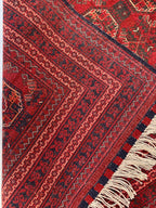 Vintage Waziri Runner Rug 10x2.9 – Hand-Knotted Tribal Hallway Rug, Boho Wool Carpet, Persian Style Narrow Runner Collectible rug, 304x82cm