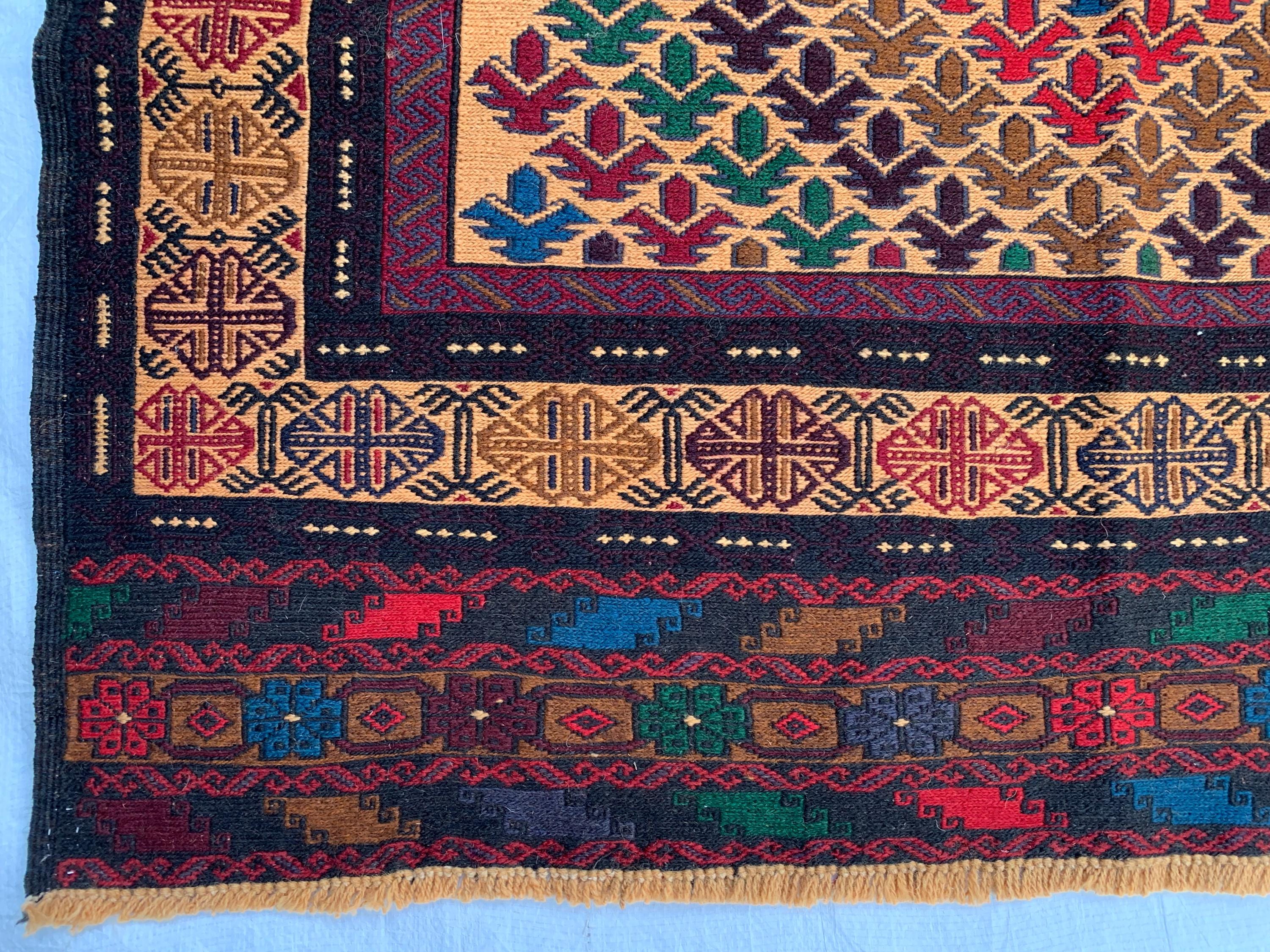 4x6ft, Vintage Kilim Rug | Burgundy Red Handmade Afghan Flatweave | Tribal Geometric Boho Area Carpet, Livingroom Rug, Farmhouse rug