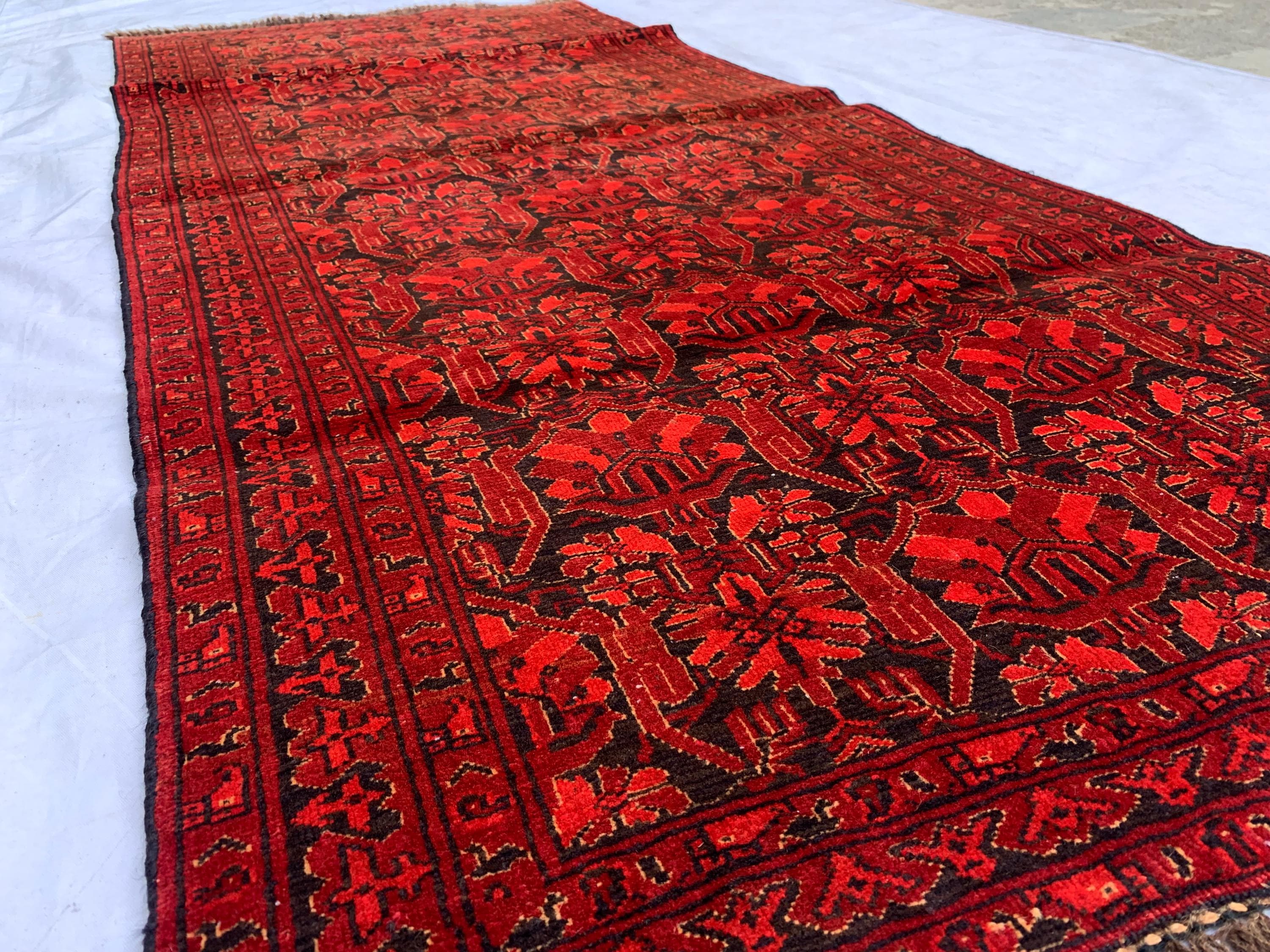 2'8x5'10 Vintage Turkmen Murchak Hallway Rug – Handwoven Tribal Runner, Boho Wool Rug, Oriental Narrow Rug, Rustic Entryway Decor 178x68 cm