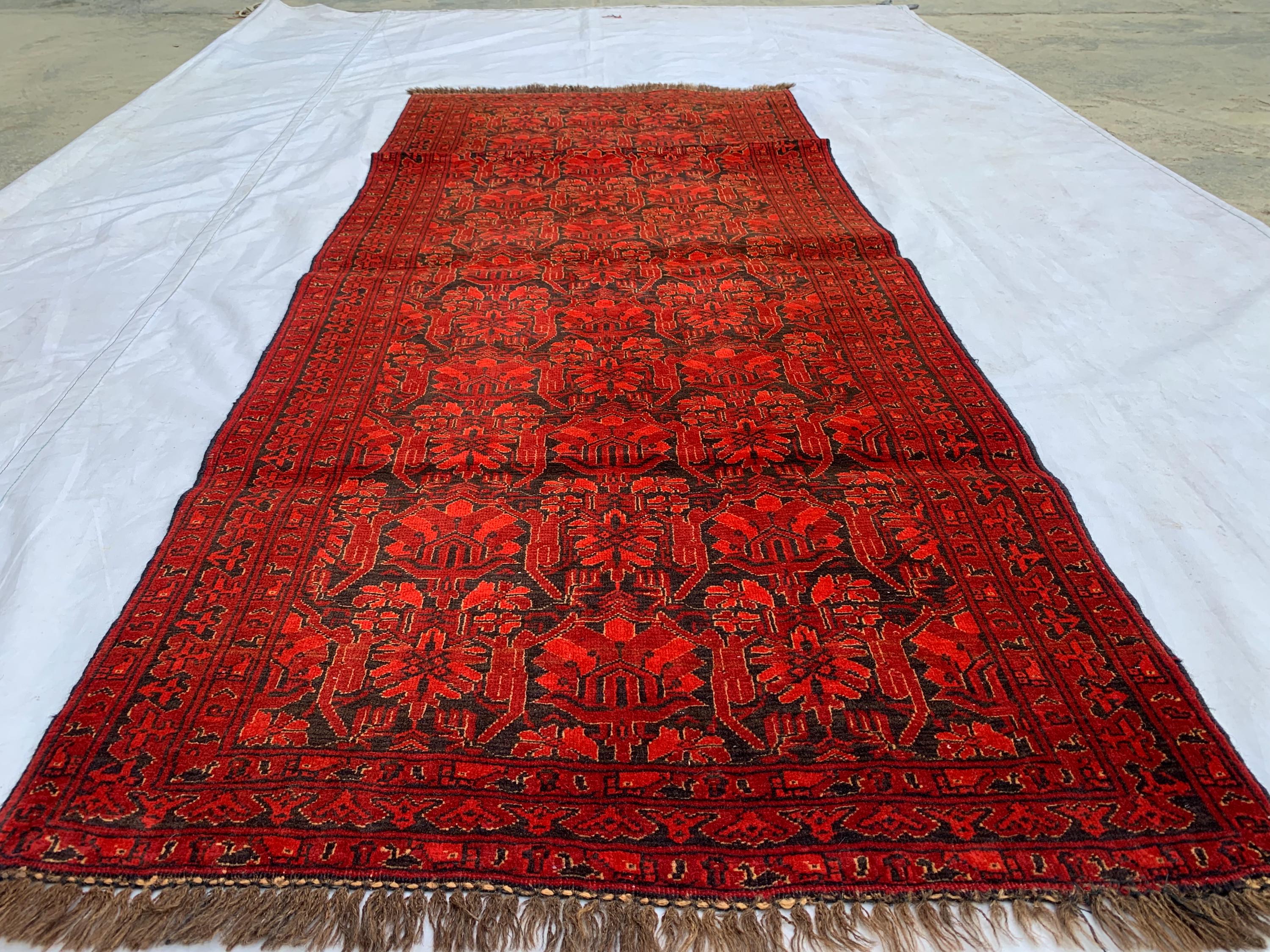 2'8x5'10 Vintage Turkmen Murchak Hallway Rug – Handwoven Tribal Runner, Boho Wool Rug, Oriental Narrow Rug, Rustic Entryway Decor 178x68 cm