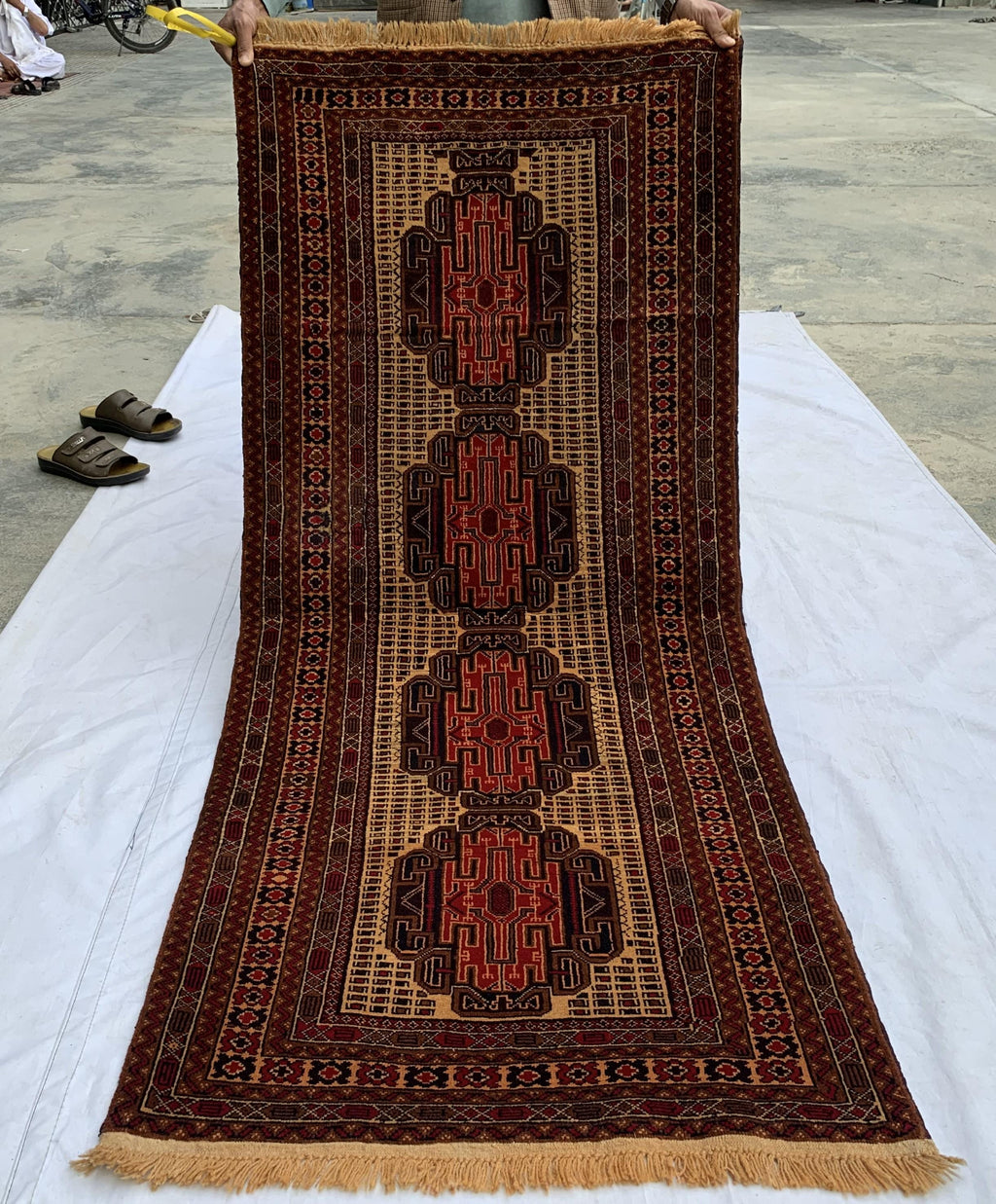 2'9x6'10ft, Vintage Kurki Hallway Runner Rug – Handwoven Tribal Wool Rug, Narrow Boho Runner, Rustic Entryway Carpet, Oriental Area Rug