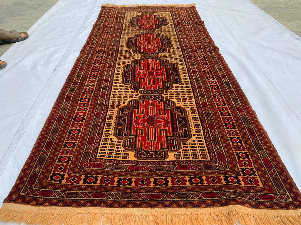 2'9x6'10ft, Vintage Kurki Hallway Runner Rug – Handwoven Tribal Wool Rug, Narrow Boho Runner, Rustic Entryway Carpet, Oriental Area Rug