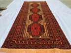 2'9x6'10ft, Vintage Kurki Hallway Runner Rug – Handwoven Tribal Wool Rug, Narrow Boho Runner, Rustic Entryway Carpet, Oriental Area Rug