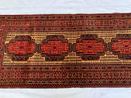2'9x6'10ft, Vintage Kurki Hallway Runner Rug – Handwoven Tribal Wool Rug, Narrow Boho Runner, Rustic Entryway Carpet, Oriental Area Rug