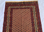 Collectible Vintage Herati Kilim Rug – Handwoven Persian Runner 4x6ft –Unique Wool Gift Idea, Perfect for Bedroom, Living room 185x124cm