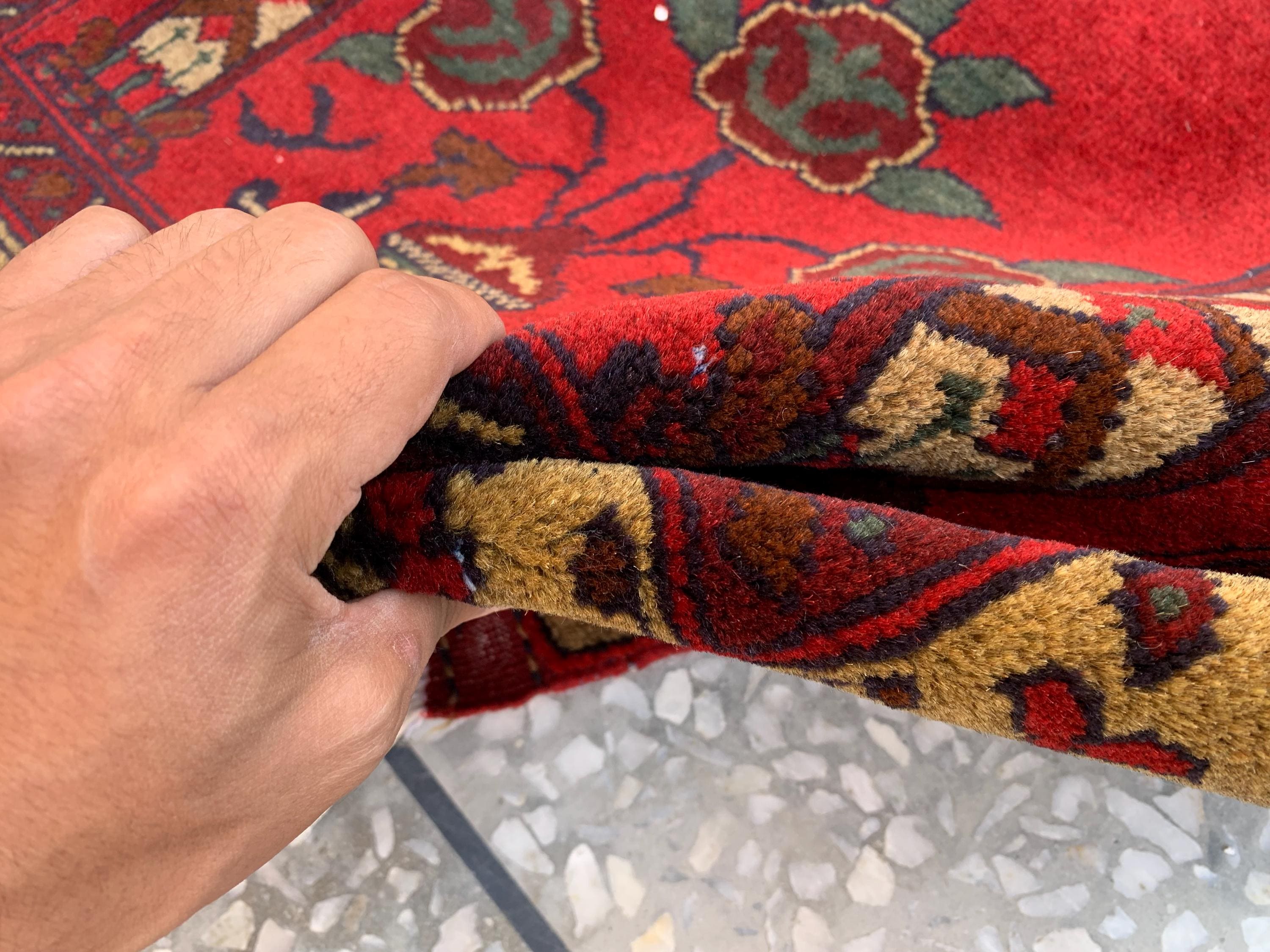Handmade Turkmen Prayer Rug 4.3x2.8 ft – Small Wool Islamic Prayer Mat – Tribal Afghan Carpet – Muslim Namaz Rug – Vintage Style Decor