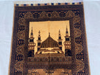 4.5x2.11 Handwoven Beljik Bukhara Prayer Rug – Turkmen Vintage Wool Islamic Mat, Red Tribal Design, Muslim Prayer Carpet, Muslim Gift