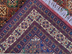 8x12Ft, Afghan Kashi Rug – Large Handmade Wool Tribal Carpet |Oriental Area Rug |Traditional Afghan Wool Rug for Living Room or Office Decor