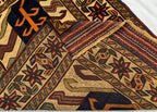 4x6ft, Vintage Baluchi Rug – Turkmen Handwoven Wool Tribal Area Rug, Persian Nomadic Carpet, Boho Decor, Geometric Oriental Rug, Bedroom Rug