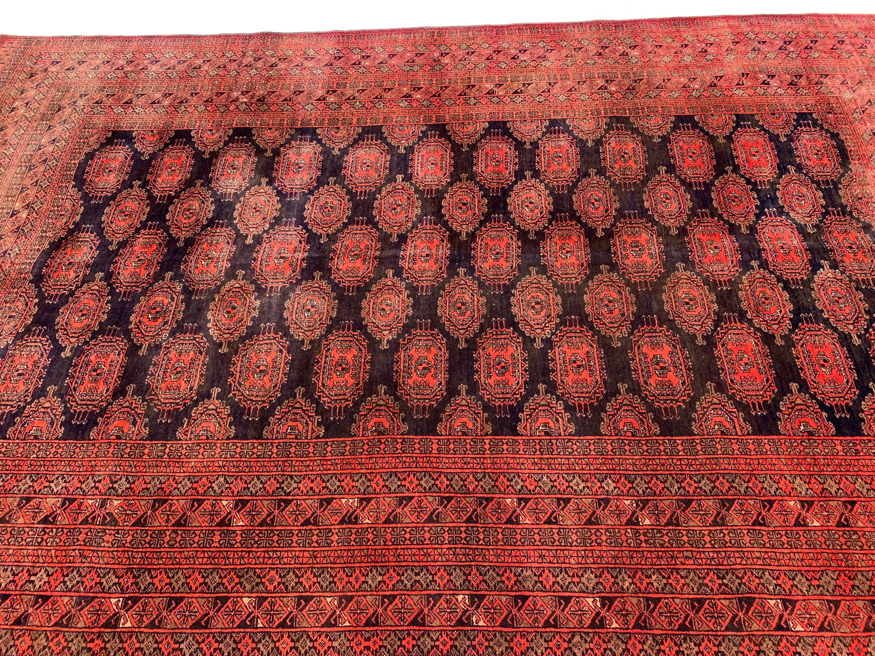 6x10 Vintage Sabika Naksha Rug –Handwoven Oriental Carpet, Tribal Geometric Wool Rug, Boho Decor, Large Area Rug, Collectible Rug 293x197cm