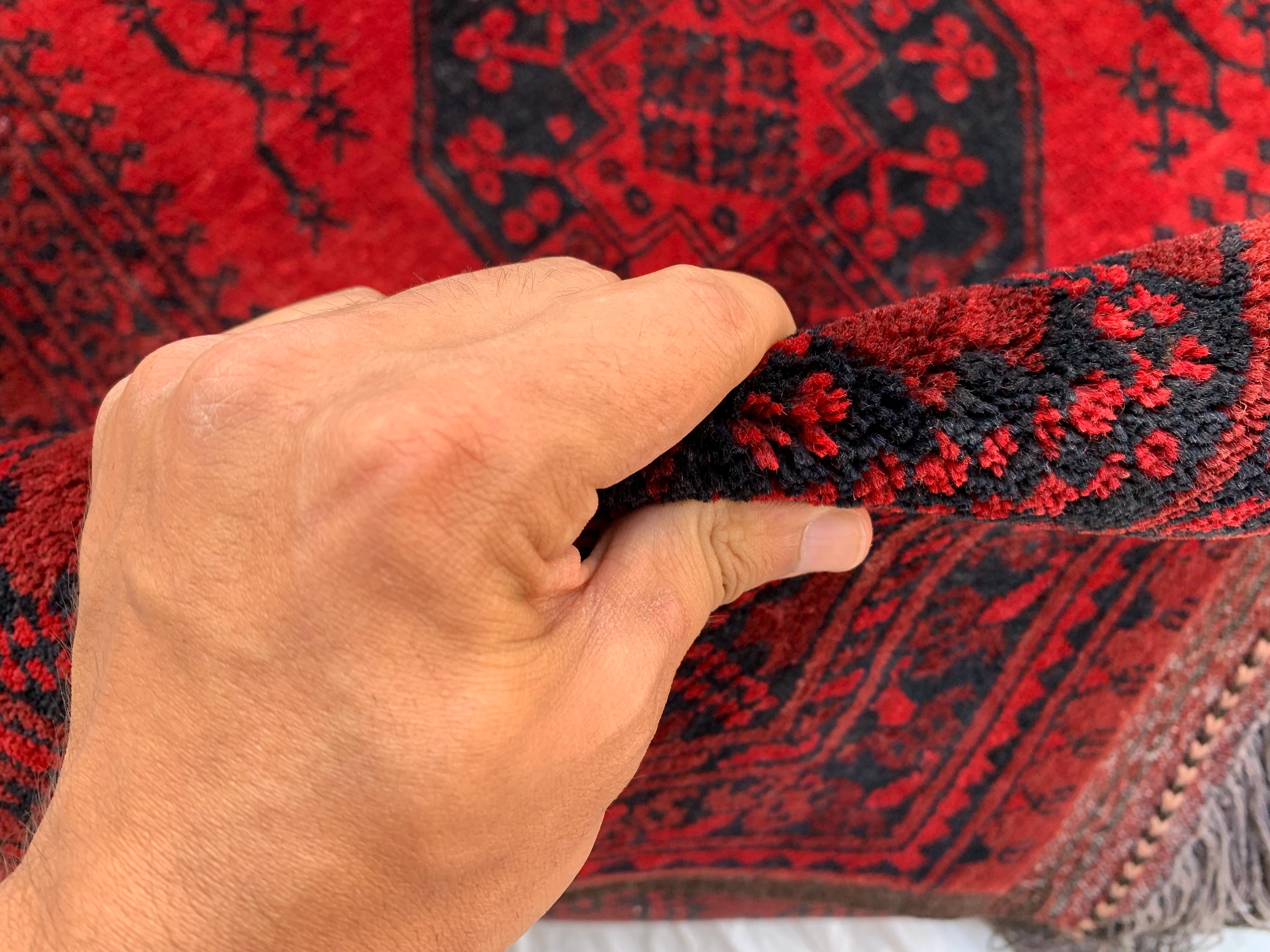 Vintage Filpie Rug 7x10Ft –Handwoven Tribal Wool Area Rug, Geometric Oriental Carpet, Boho Home Decor, Collectible Unique Rug 298x196cm