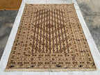 4'9x6'3ft, Herati Kilim Rug – Handmade Flatweave Wool Area Carpet | Persian Tribal Geometric Boho Decor | Large Woven Rug for Living Room