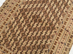 4'9x6'3ft, Herati Kilim Rug – Handmade Flatweave Wool Area Carpet | Persian Tribal Geometric Boho Decor | Large Woven Rug for Living Room