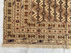 4'9x6'3ft, Herati Kilim Rug – Handmade Flatweave Wool Area Carpet | Persian Tribal Geometric Boho Decor | Large Woven Rug for Living Room