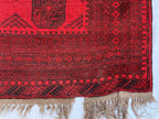 Rare Collector's Piece, Antique Elephant Footprint Rug – 6.9x9.3ft Handwoven Afghan Tribal Carpet, Vintage Wool Oriental Rug 280x204cm