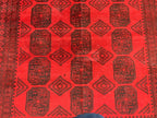 Rare Collector's Piece, Antique Elephant Footprint Rug – 6.9x9.3ft Handwoven Afghan Tribal Carpet, Vintage Wool Oriental Rug 280x204cm