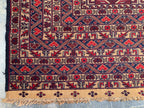 7x9ft, Vintage Afghan Kilim Rug – Handwoven Wool Tribal Carpet – Red Geometric Flatweave – Large Boho Area Rug – Ethnic Living Room Decor