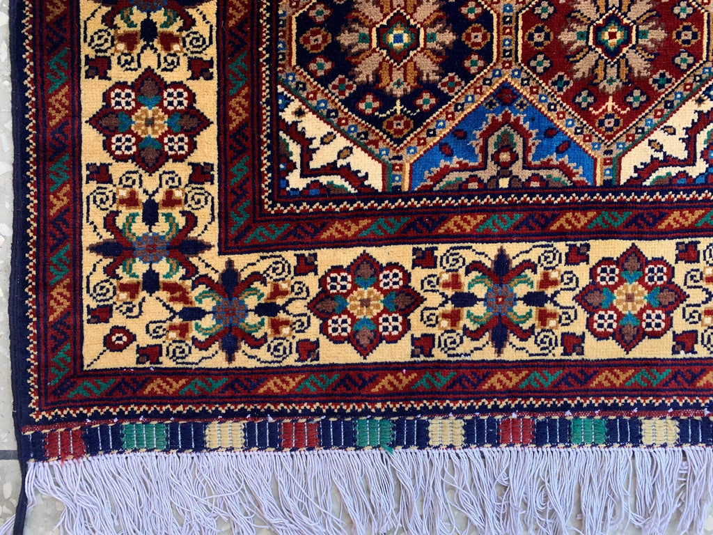 Handmade Runner Rug 12.10 x 3 | Custom Wool & Cotton Rug |Multicolor Unique Area Runner for Hallway, Living Room, or Entryway 391x90cm