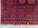 Vintage Turkmen Patnus Gul Rug 9.10x6.6 | Authentic Handwoven Wool Carpet | Traditional Tribal Design | Classic Decorative Rug, Bedroom Rug