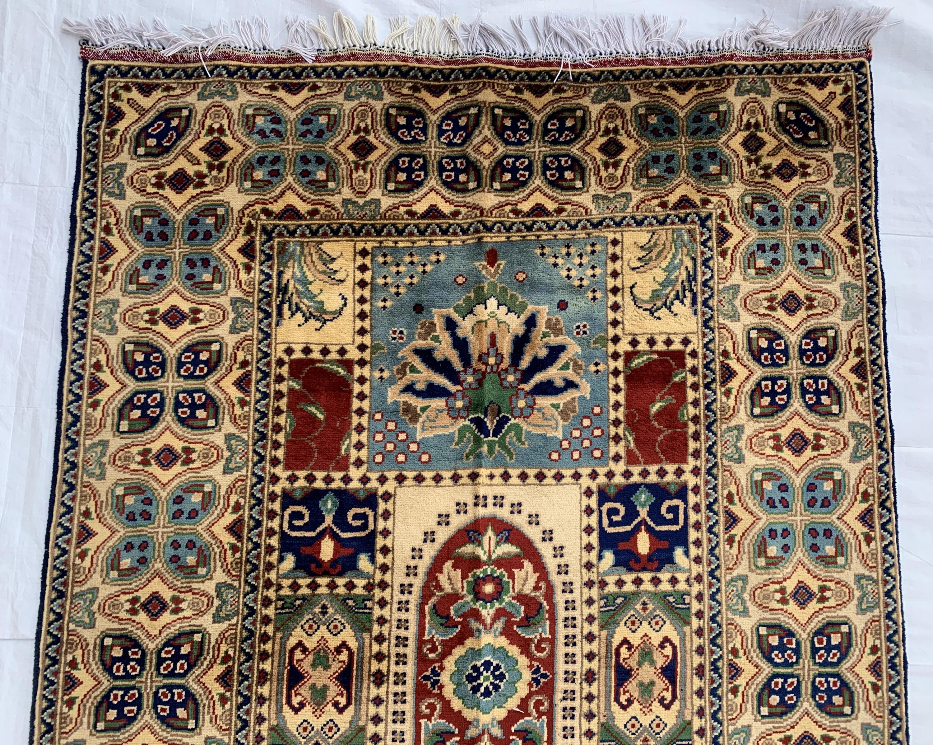 Handwoven Beljik Naksha Rug 5.1x3 ft – Vintage Tribal Wool Area Rug – Afghan Nomadic Carpet – Boho Oriental Home Decor – Small Handmade Rug