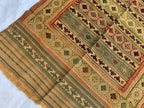 80-Year-Old Vintage Herati Kilim Rug 5.5x3.8 ft | Antique Afghan Flatweave | Collectible Tribal Carpet | Boho Area Rug or Farmhouse rug