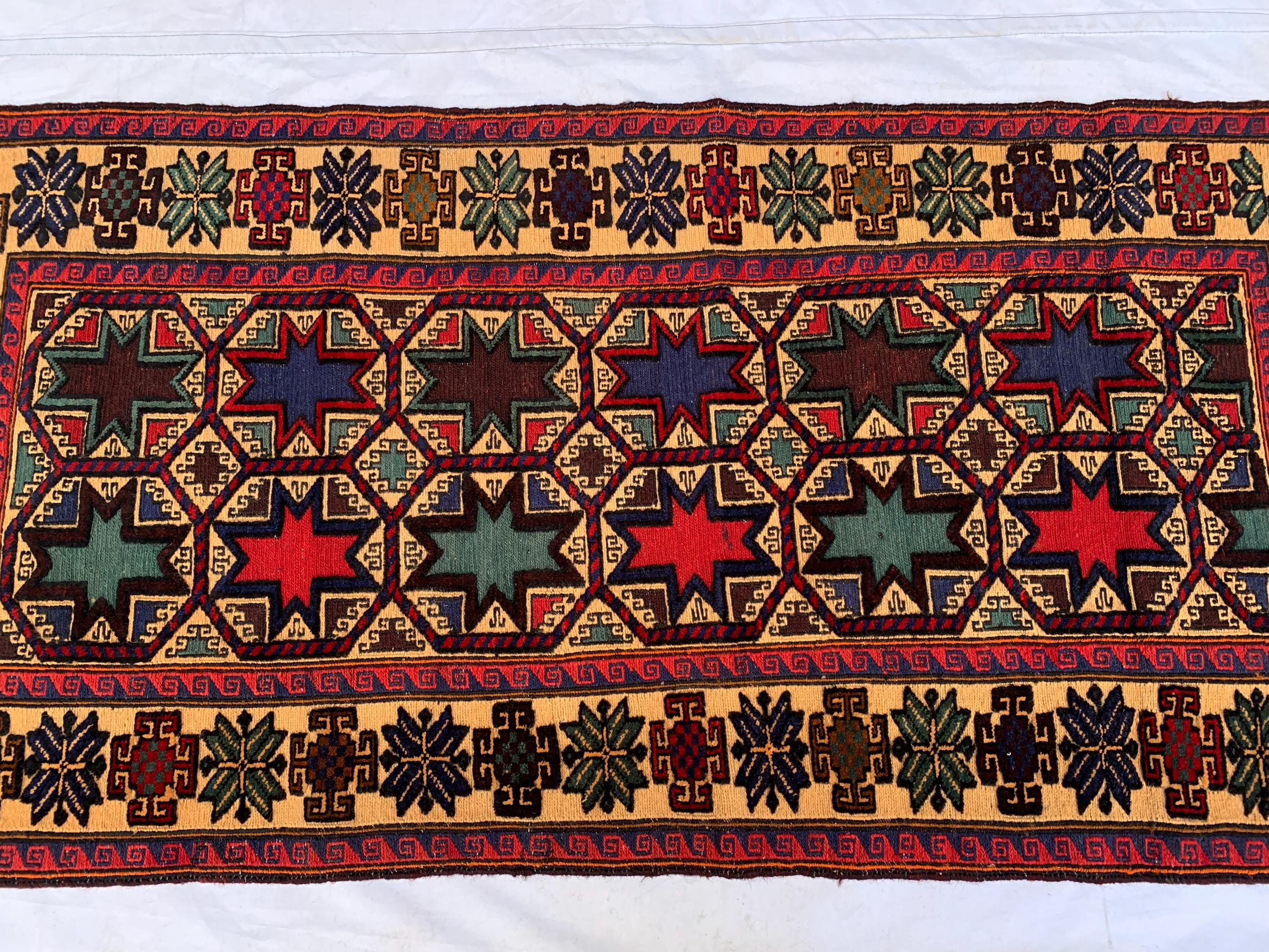 Vintage Kilim Rug 5x3 | Handwoven Tribal Runner | Geometric Boho Rug | Oriental Wool Carpet | Rustic Entryway Decor, Collectible Antique Rug