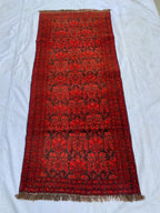 2'8x5'10 Vintage Turkmen Murchak Hallway Rug – Handwoven Tribal Runner, Boho Wool Rug, Oriental Narrow Rug, Rustic Entryway Decor 178x68 cm