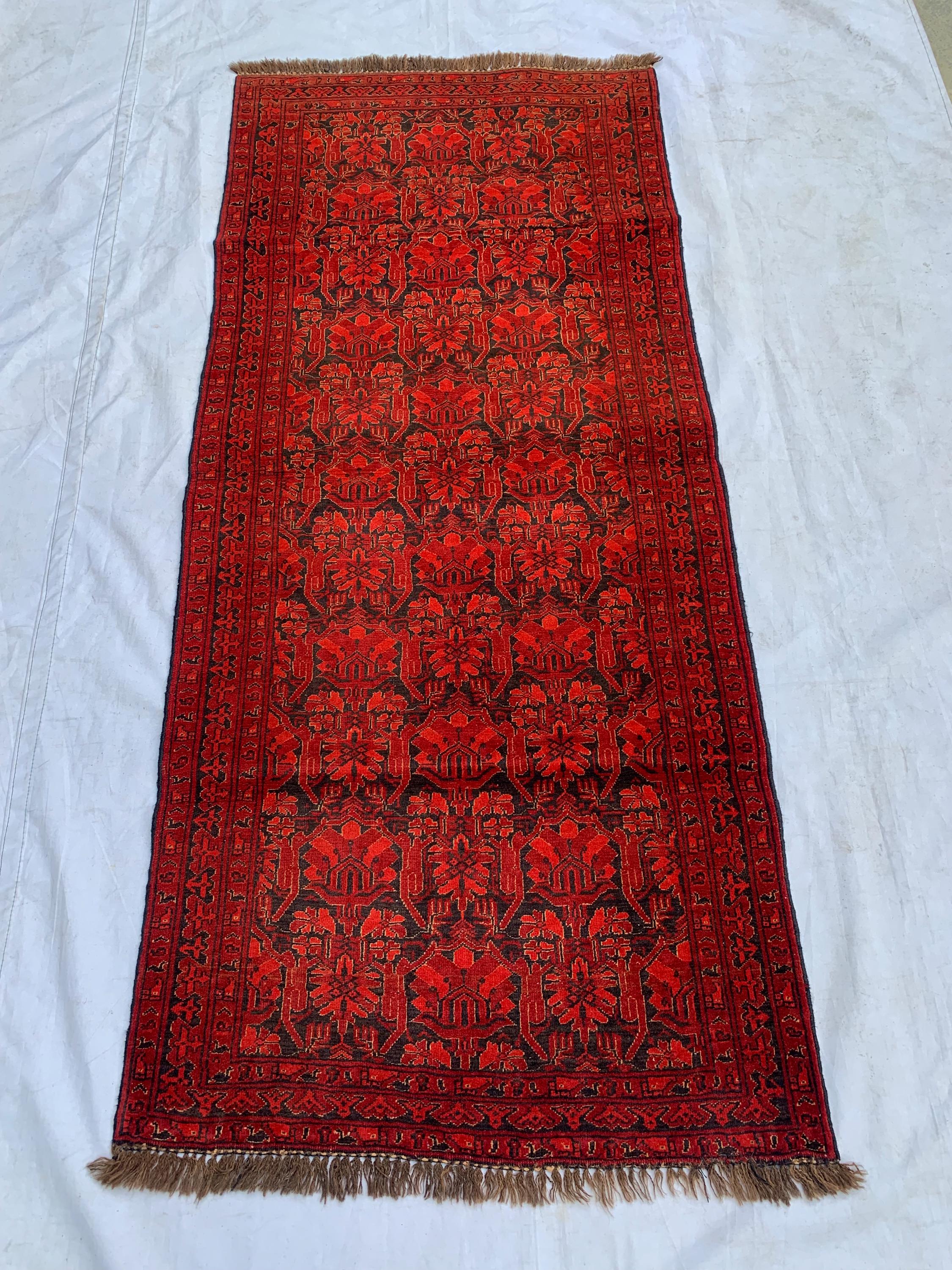 2'8x5'10 Vintage Turkmen Murchak Hallway Rug – Handwoven Tribal Runner, Boho Wool Rug, Oriental Narrow Rug, Rustic Entryway Decor 178x68 cm
