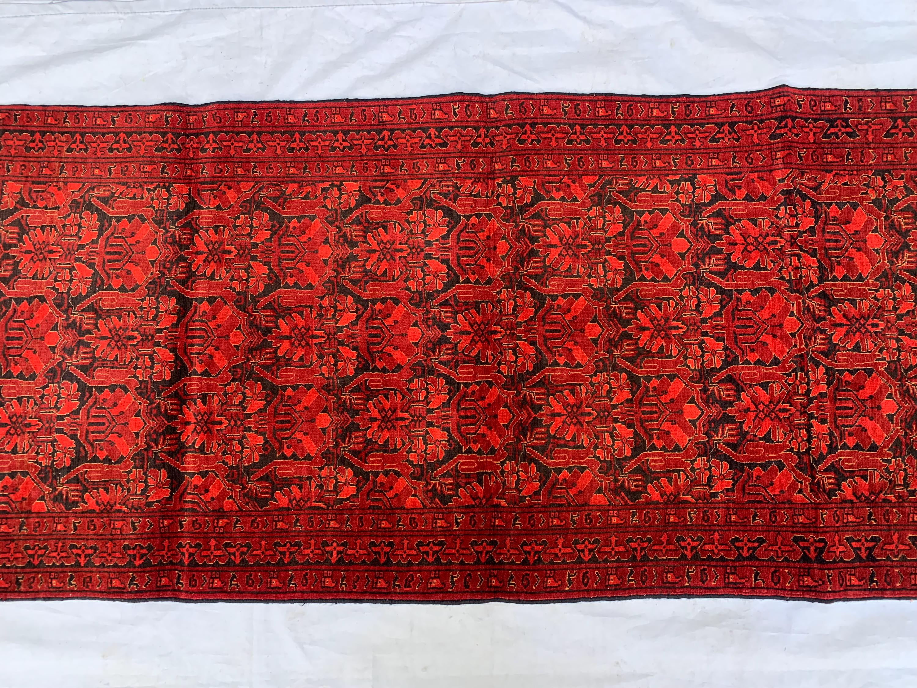 2'8x5'10 Vintage Turkmen Murchak Hallway Rug – Handwoven Tribal Runner, Boho Wool Rug, Oriental Narrow Rug, Rustic Entryway Decor 178x68 cm