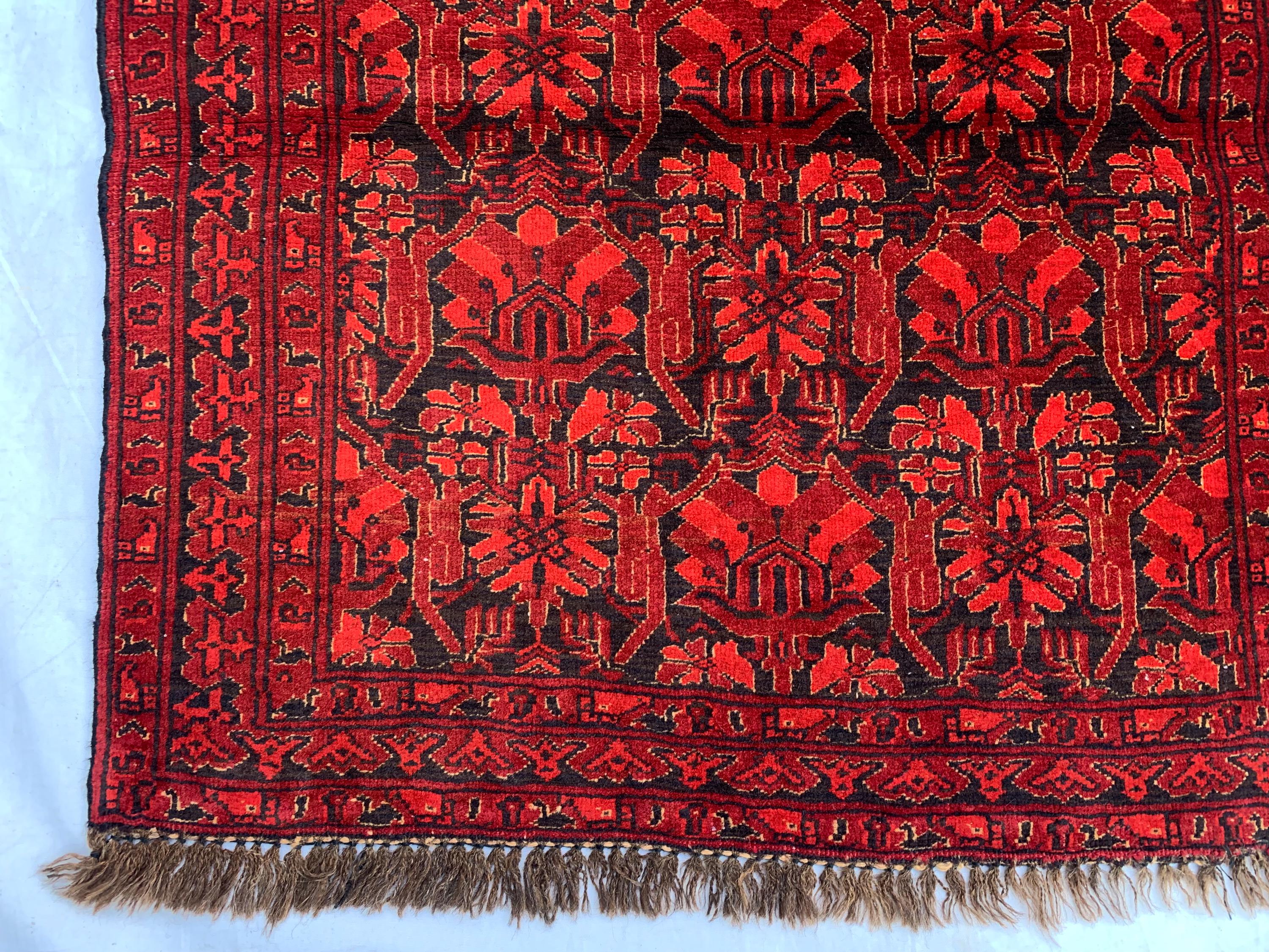 2'8x5'10 Vintage Turkmen Murchak Hallway Rug – Handwoven Tribal Runner, Boho Wool Rug, Oriental Narrow Rug, Rustic Entryway Decor 178x68 cm
