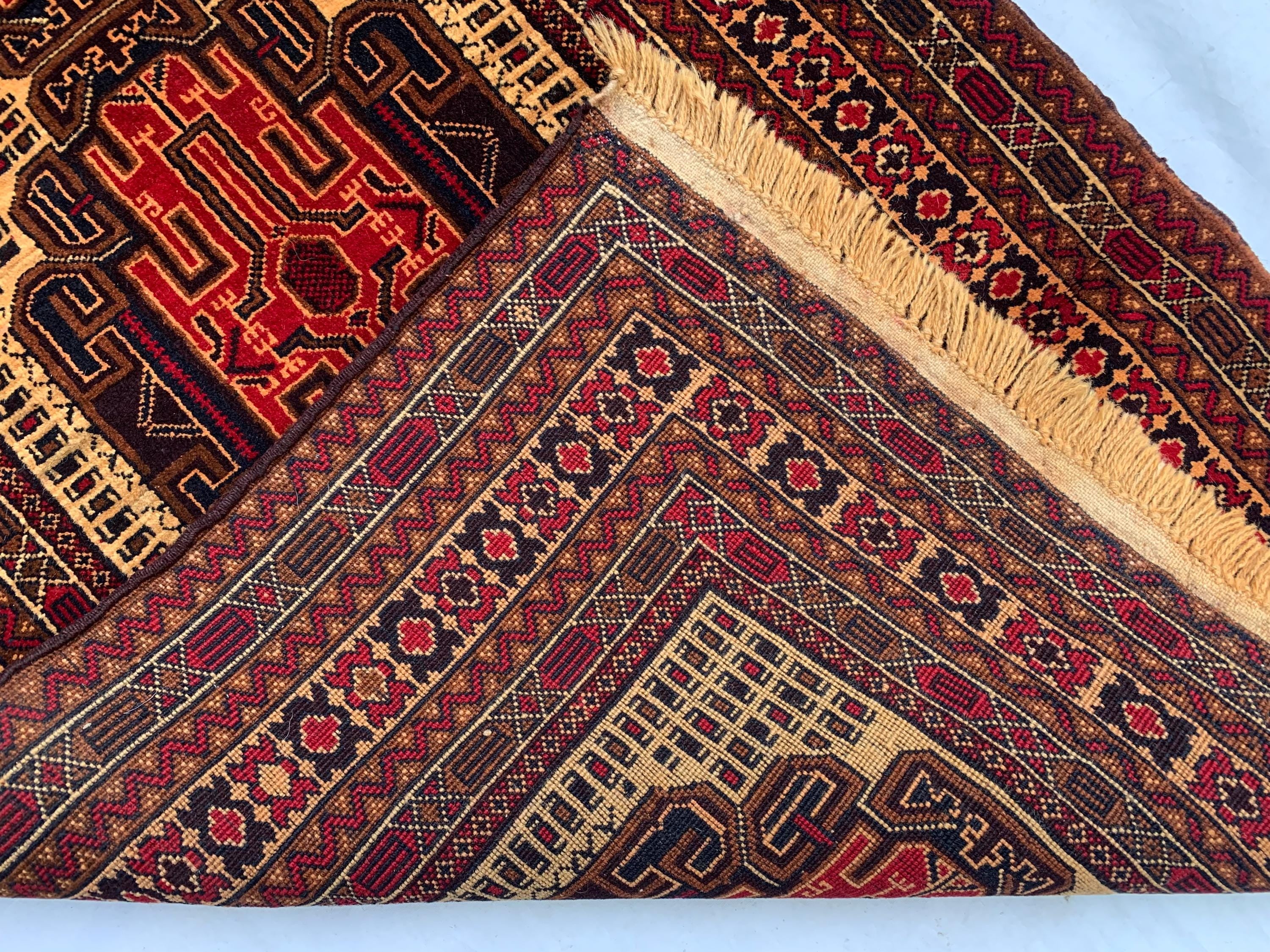 2'9x6'10ft, Vintage Kurki Hallway Runner Rug – Handwoven Tribal Wool Rug, Narrow Boho Runner, Rustic Entryway Carpet, Oriental Area Rug