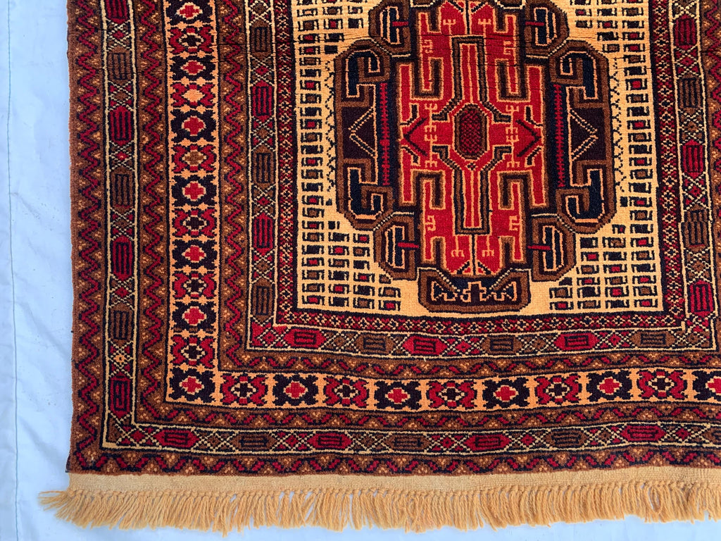2'9x6'10ft, Vintage Kurki Hallway Runner Rug – Handwoven Tribal Wool Rug, Narrow Boho Runner, Rustic Entryway Carpet, Oriental Area Rug