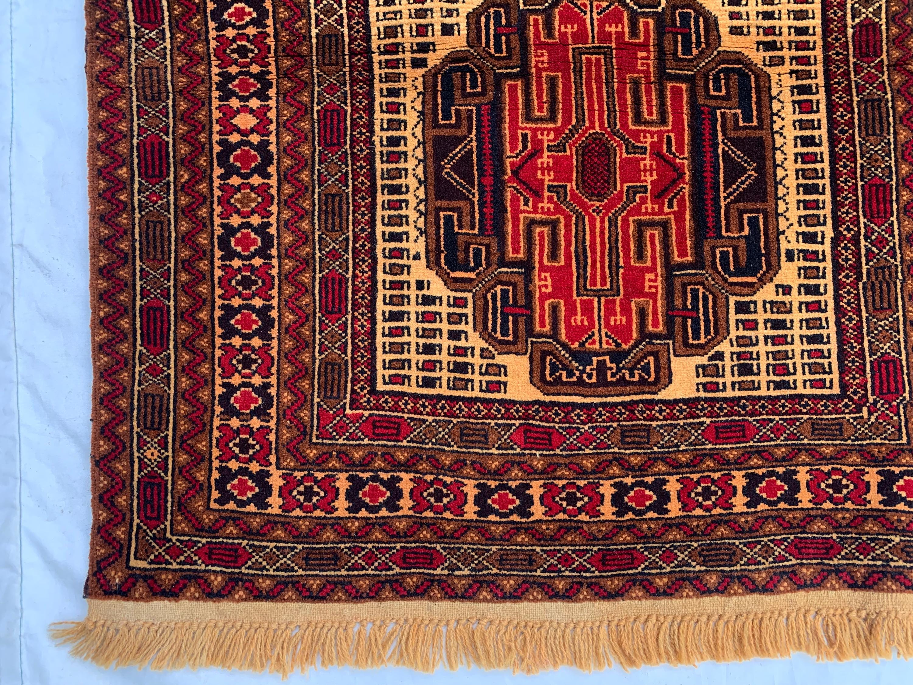 2'9x6'10ft, Vintage Kurki Hallway Runner Rug – Handwoven Tribal Wool Rug, Narrow Boho Runner, Rustic Entryway Carpet, Oriental Area Rug