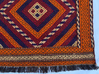 2'1x7'4ft, Vintage Kilim Runner Rug – Handwoven Wool Hallway Rug, Narrow Boho Runner, Rustic Turkish Carpet, Tribal Area Rug, Kitchen Rug