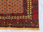 Collectible Vintage Herati Kilim Rug – Handwoven Persian Runner 4x6ft –Unique Wool Gift Idea, Perfect for Bedroom, Living room 185x124cm