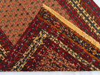 Collectible Vintage Herati Kilim Rug – Handwoven Persian Runner 4x6ft –Unique Wool Gift Idea, Perfect for Bedroom, Living room 185x124cm